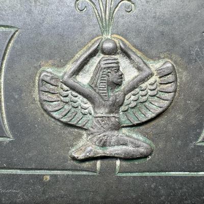 Sale Photo Thumbnail #653: Brass construction. Measurement: 3.5”H x 5.5”W x 5”D. [BK]