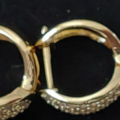 Sparkling Cubic Zirconia Hoop Earrings for Women Luxury Trendy Jewelry