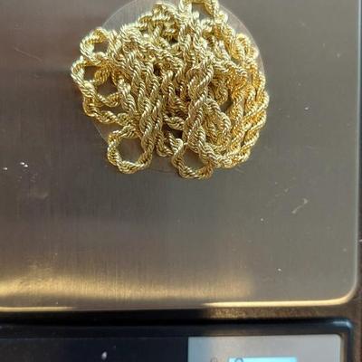 14kt Gold Filled Rope Chain