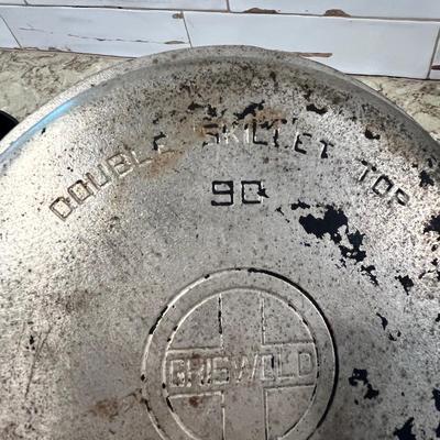 Lot 11 Griswold Chrome Skillet Lid