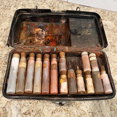 Lot 25 Vintage military style medical kit