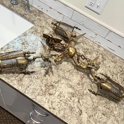 Lot 34 Vintage Cupid Chandelier