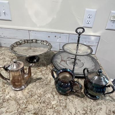 Lot 38 Silver Plate lot