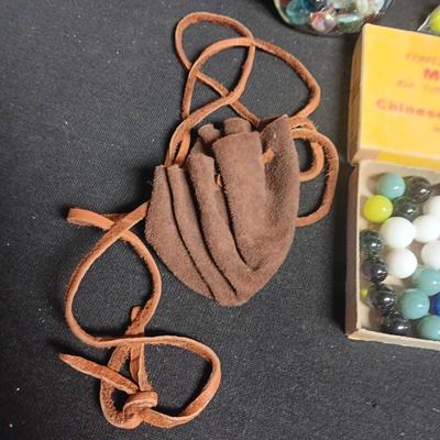 AN ASSORTMENT OF MARBLES