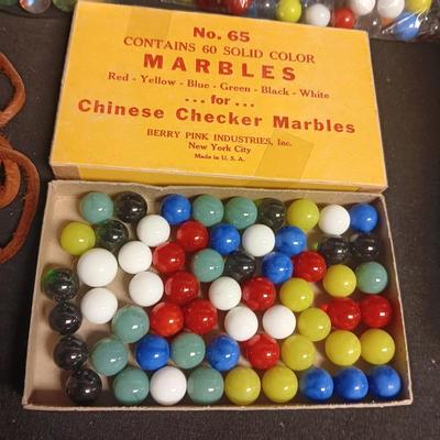 AN ASSORTMENT OF MARBLES