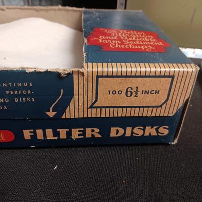 GALVANIZED MILK BOX, STRAINER PADS AND METAL BREAD BOX