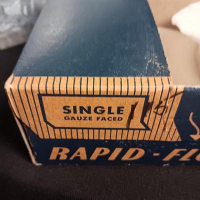 GALVANIZED MILK BOX, STRAINER PADS AND METAL BREAD BOX