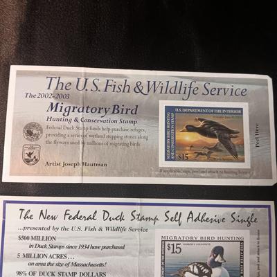 HUNTING AND CONSERVATION STAMPS
