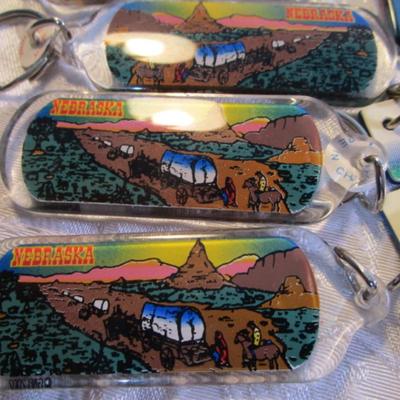 Sale Photo Thumbnail #28: Pencils, pens, tape, post-it notes, new stamp pads, mini calculator, china markers, key chains, note pads. Pens are tested and they work.