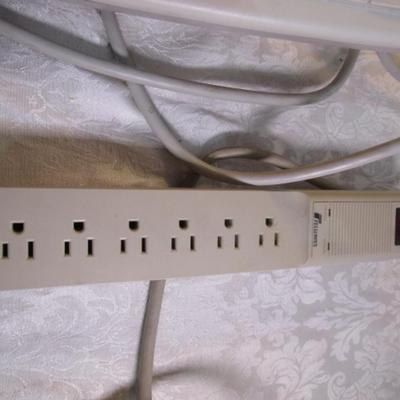 Sale Photo Thumbnail #186: 2 are Belkin, 1 Fellowes; 2 have 6 outlets, 1 has 7 outlets; 1 has a 3' cord, 1 has a 12' cord, 1 has a 6' cord