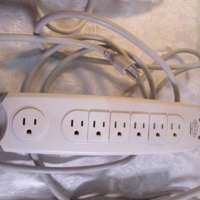 Sale Photo Thumbnail #187: 2 are Belkin, 1 Fellowes; 2 have 6 outlets, 1 has 7 outlets; 1 has a 3' cord, 1 has a 12' cord, 1 has a 6' cord