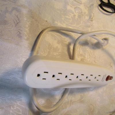 Sale Photo Thumbnail #189: 2 are Belkin, 1 Fellowes; 2 have 6 outlets, 1 has 7 outlets; 1 has a 3' cord, 1 has a 12' cord, 1 has a 6' cord