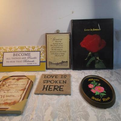 Sale Photo Thumbnail #323: The tile & each plaque has a message, See pictures