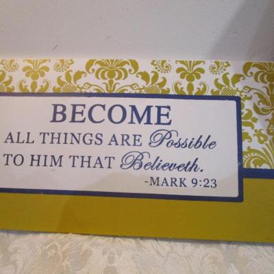 Sale Photo Thumbnail #324: The tile & each plaque has a message, See pictures