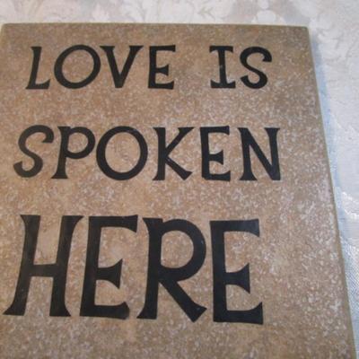 Sale Photo Thumbnail #329: The tile & each plaque has a message, See pictures