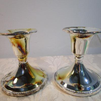 Sale Photo Thumbnail #369: Candlesticks are new but have tarnish from just sitting, see pictures