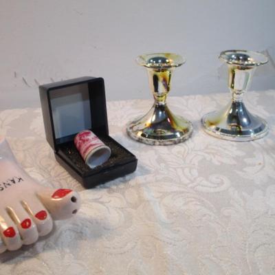 Sale Photo Thumbnail #363: Candlesticks are new but have tarnish from just sitting, see pictures