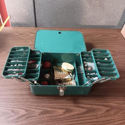 WALLACE TACKLE BOX WITH VARIOUS TACKLE