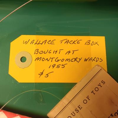 WALLACE TACKLE BOX WITH VARIOUS TACKLE