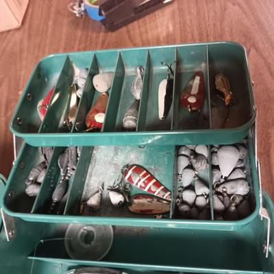 WALLACE TACKLE BOX WITH VARIOUS TACKLE