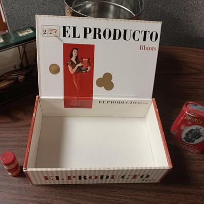 A VARIETY OF TINS, BOXES AND MORE