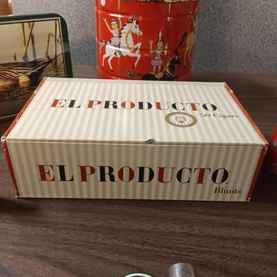 A VARIETY OF TINS, BOXES AND MORE