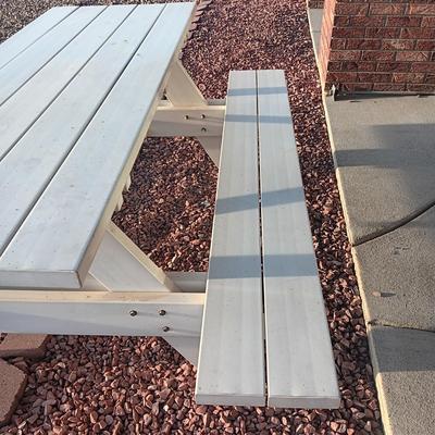 HEAVY DUTY PLASTIC PICNIC TABLE