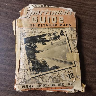 SPORT KING MODEL 150 FLY REEL, FISHING FLIES IN A BOOK, CO SPORTSMAN DETAILED MAPS AND MORE