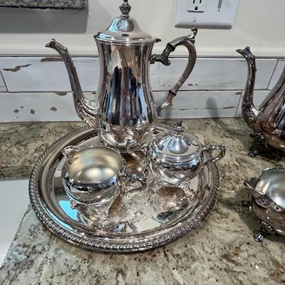 Lot 39 Silver Plate Tea Sets