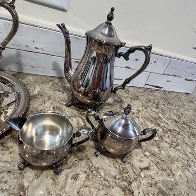 Lot 39 Silver Plate Tea Sets