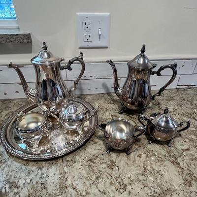 Lot 39 Silver Plate Tea Sets