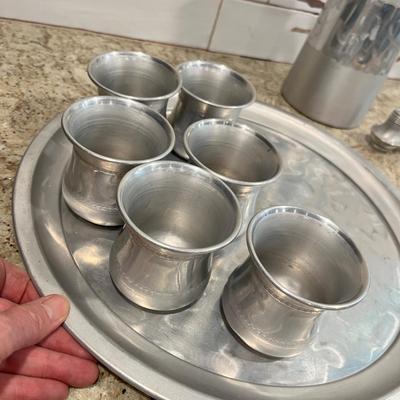Lot 41 Aluminum Tea set