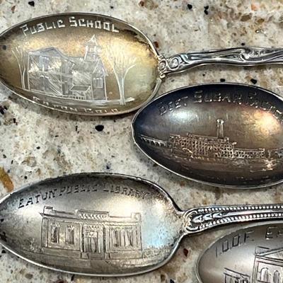 Lot 42 Eaton Colorado Spoons Sterling & Sterling Sugar