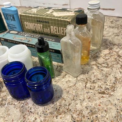 Lot 47 Vintage medical jars & stuff