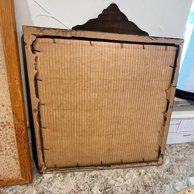 Lot 54 Peg board & Textile in frame