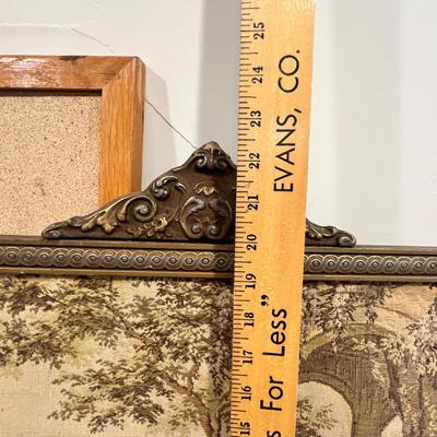 Lot 54 Peg board & Textile in frame