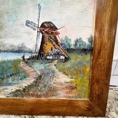 Lot 57 Dutch scene oil painting