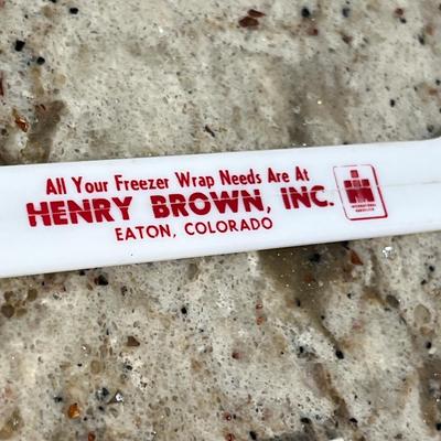 Lot 58 Henry Brown IH advertising