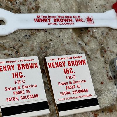 Lot 58 Henry Brown IH advertising