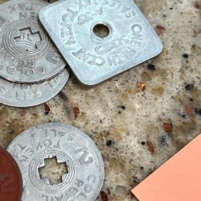 Lot 60 Jar of sales tax tokens