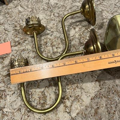 Lot 63 Brass candlesticks