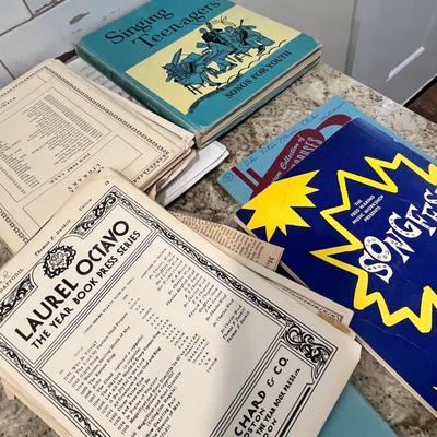 Lot 72 Childrens song books & sheet music