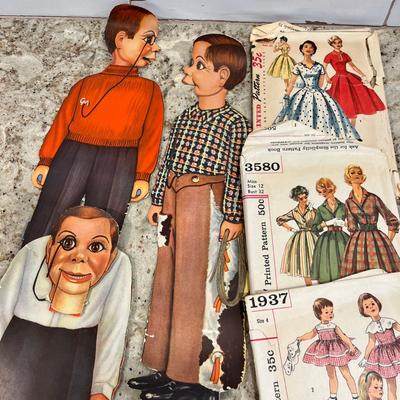 Lot 74 Paper Dolls & Patterns