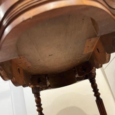 Lot 77 Antique walnut table