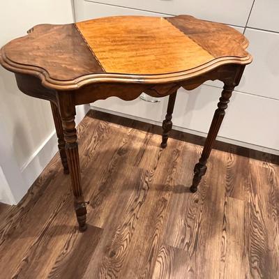 Lot 77 Antique walnut table