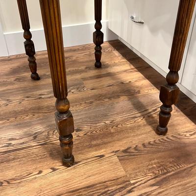 Lot 77 Antique walnut table