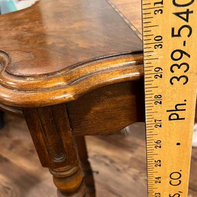 Lot 77 Antique walnut table
