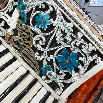 Lot 83 Great fancy MOP Italian accordion