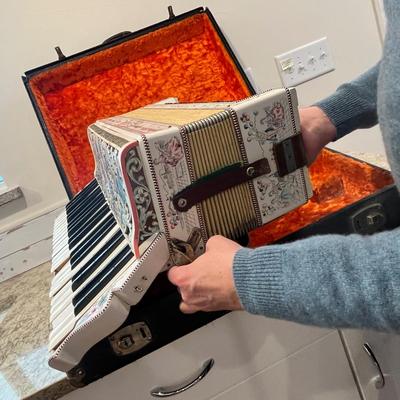 Lot 83 Great fancy MOP Italian accordion