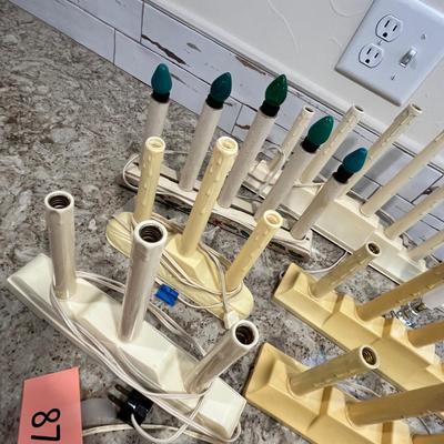 Lot 87 Vintage Christmas window candles